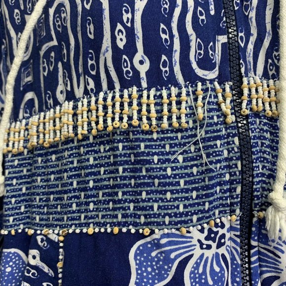 Surya Size M Blue Hooded Jacket Blazer light Coat - Picture 4 of 7